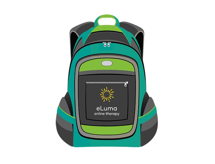 The Virtual Backpack: eLuma's Teletherapy Curriculum Platform. One more reason to go with eLuma.