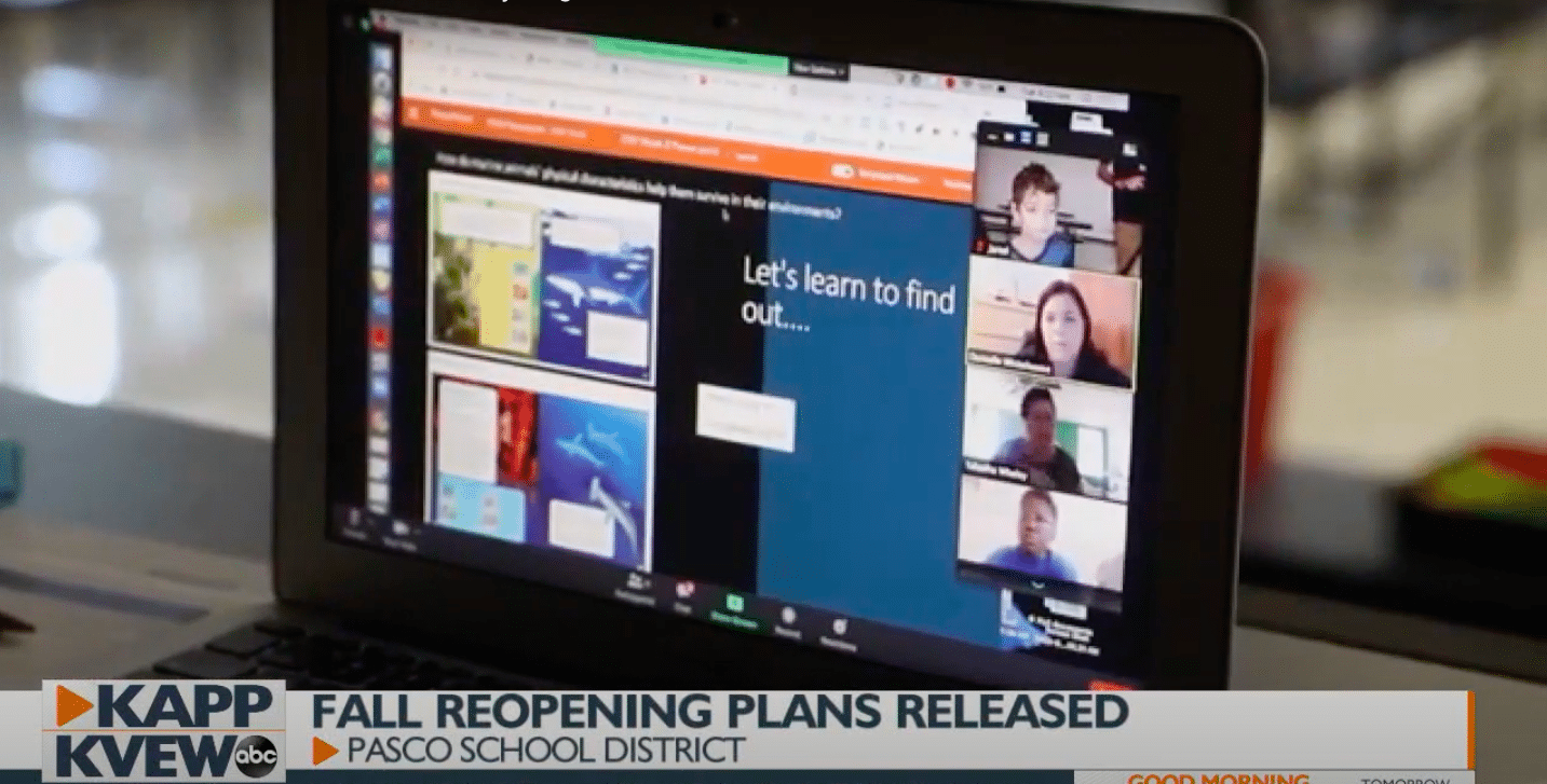 KAPP KVEW abc screen shot of online teletherapy