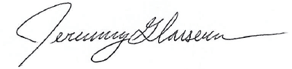 Jeremy Glauser Signature