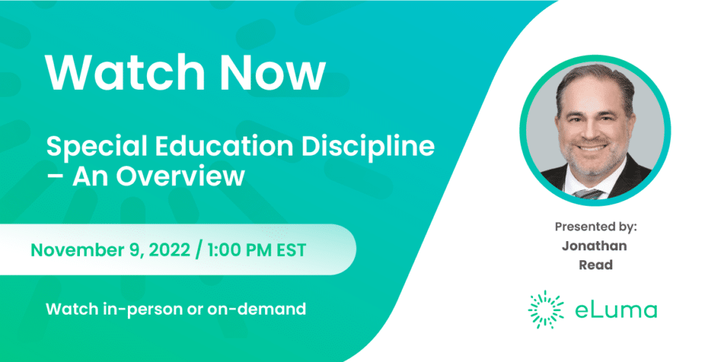 Jonathan Read webinar: Special Education Discipline - An Overview