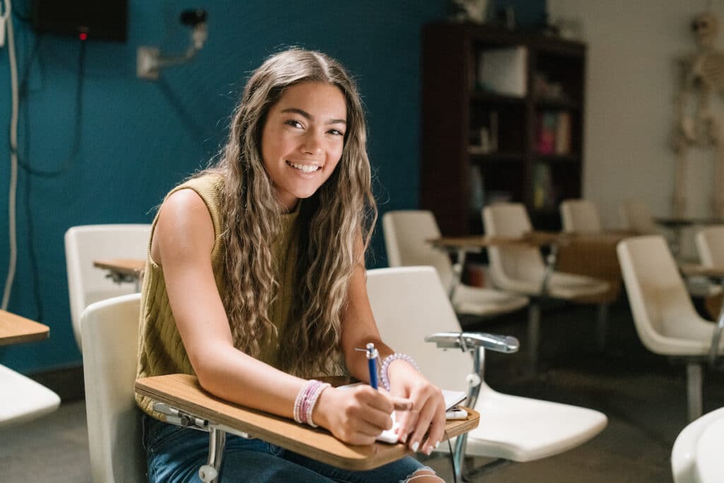 Student in K-12 Classroom