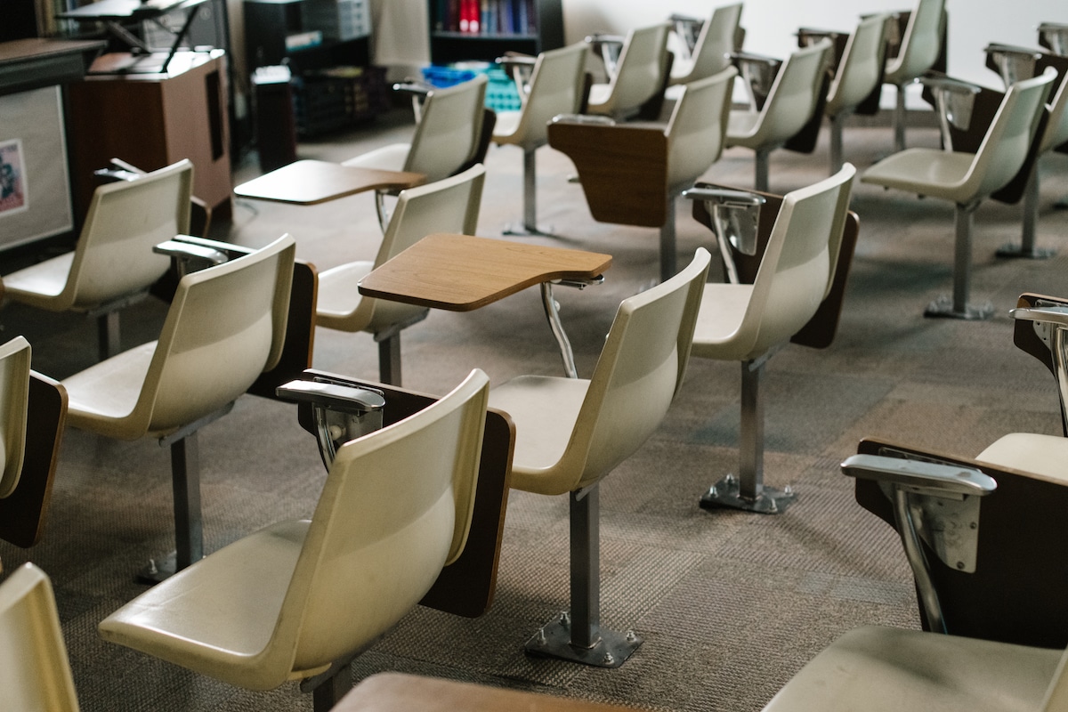 Empty Classroom of Absent Students